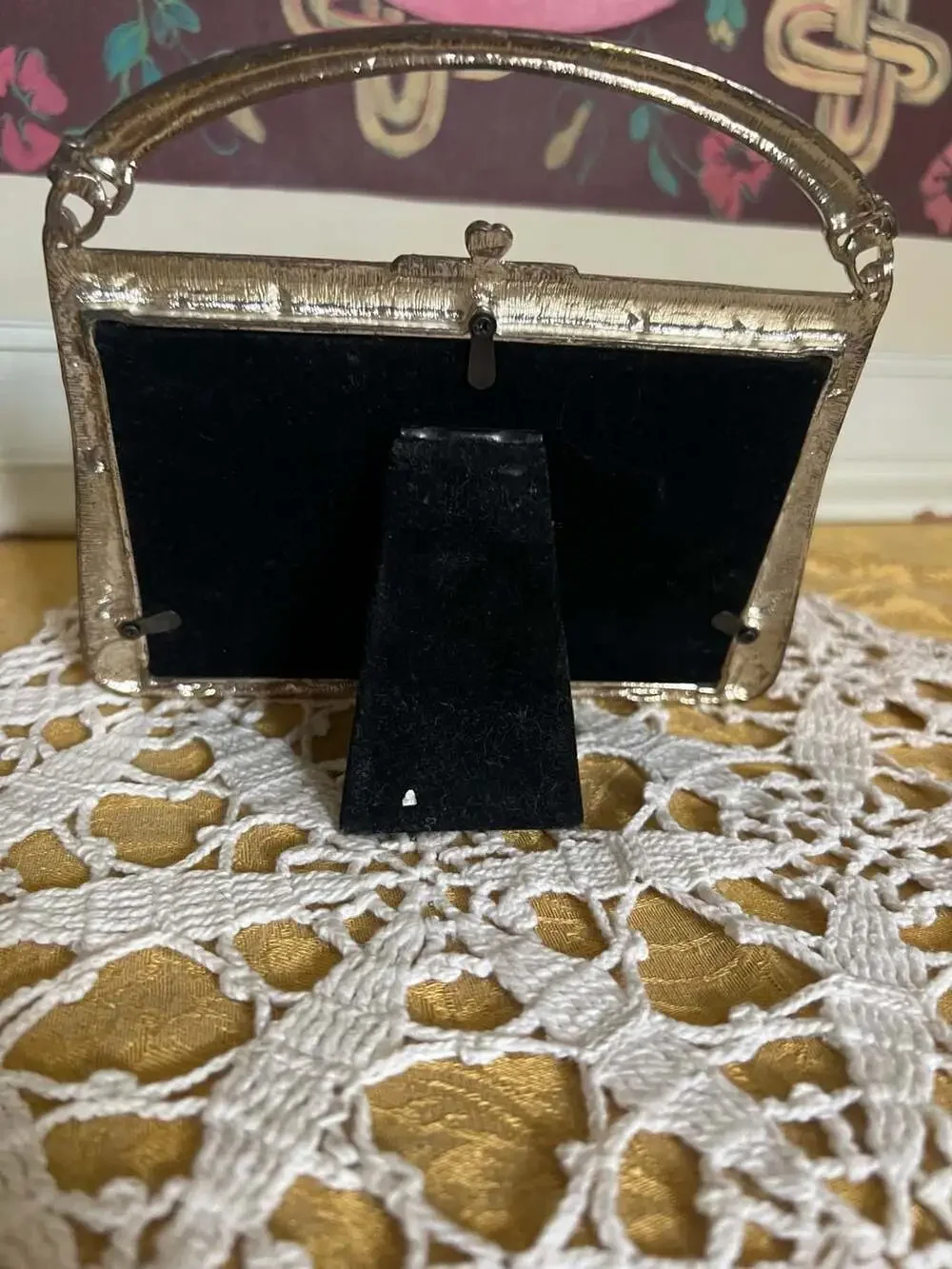 Sheffield Home Enameled Floral Purse-Style Picture Frame